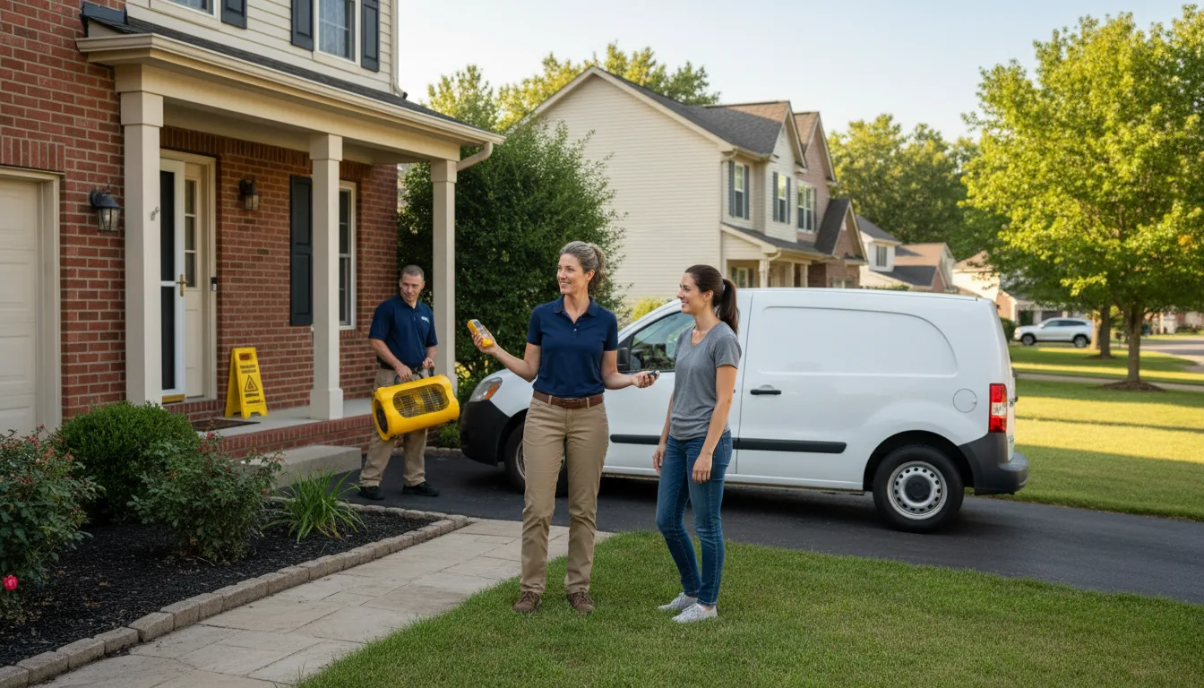 Residential water damage restoration in Martinsburg, PA